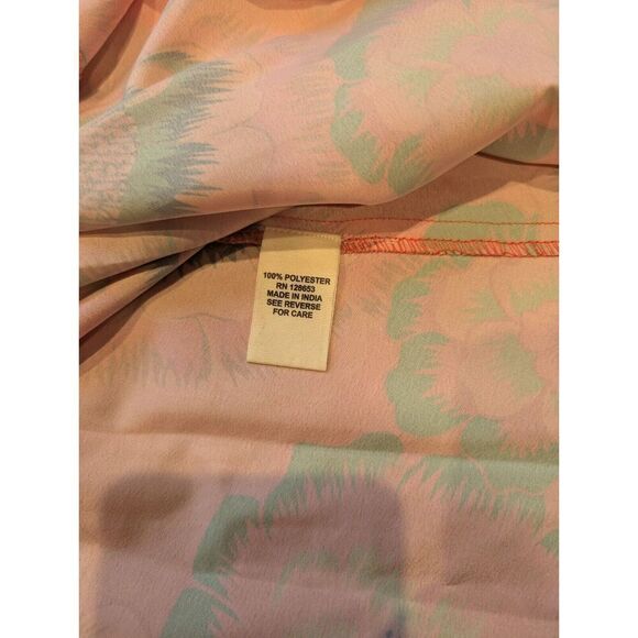 CHRISTIAN SIRIANO New York Multicolr Tropical Print Orange Maxi Full Skirt L NWT - Picture 4 of 4